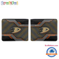 NHL Anaheim Ducks Hockey Logo Team Personalized Name Black Men’s Wallet