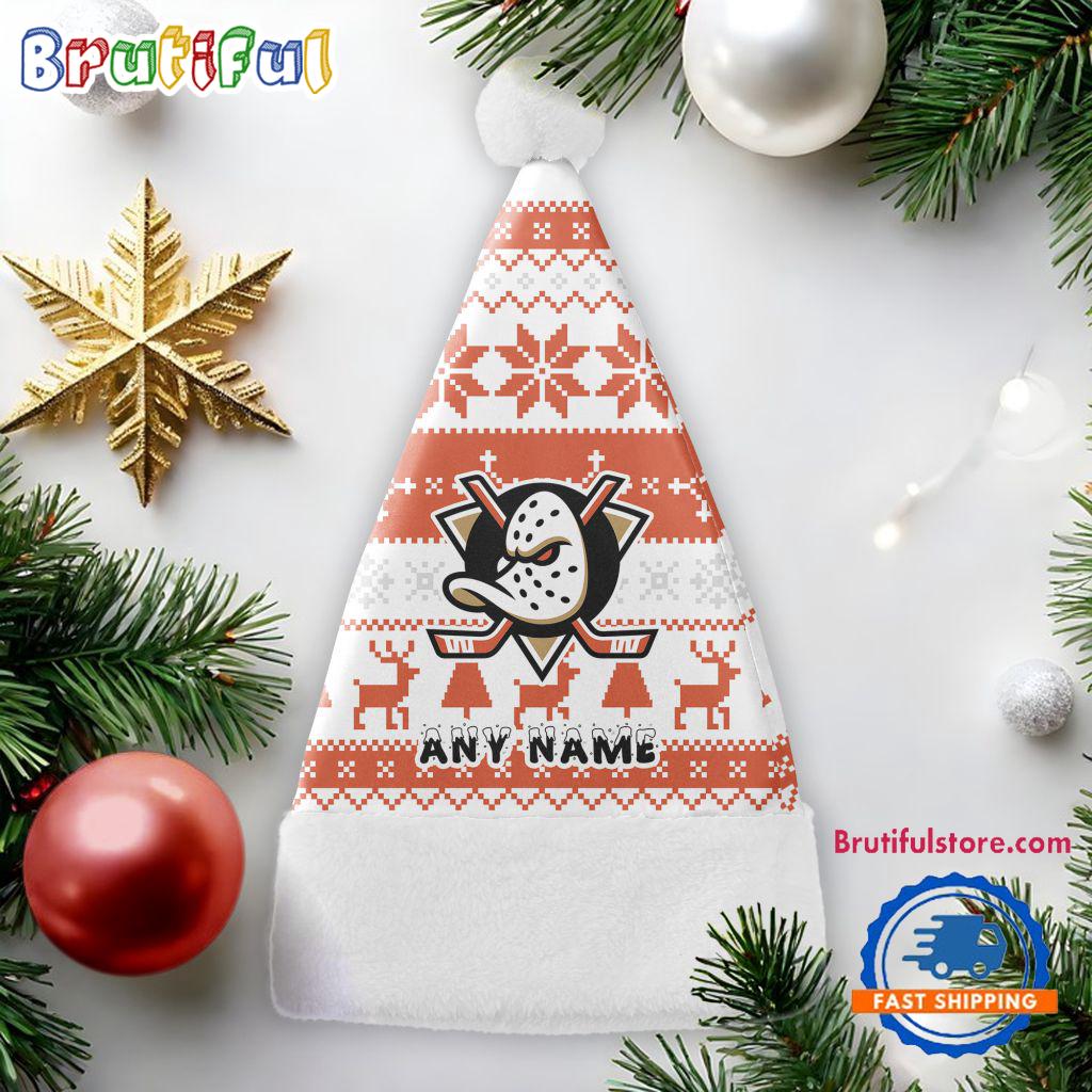 NHL Anaheim Ducks Hockey Team Christmas Hat, Sport Santa Hats, Christmas Hat Gift