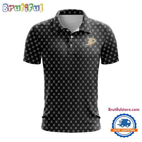 NHL Anaheim Ducks Hockey Team New Design Polo Shirt