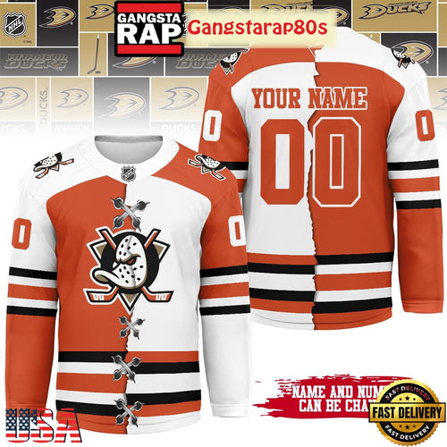 NHL Anaheim Ducks Mix Home Away 2025 Custom Hockey Jersey