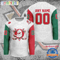 NHL Anaheim Ducks Personalized Mexican Heritage Hockey Jersey