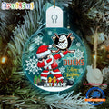 NHL Anaheim Ducks Personalized Santa Claus Hockey Team Logo Christmas Led Acrylic Ornament