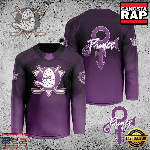 NHL Custom Name Number Anaheim Ducks Prince New Design Hockey Jersey