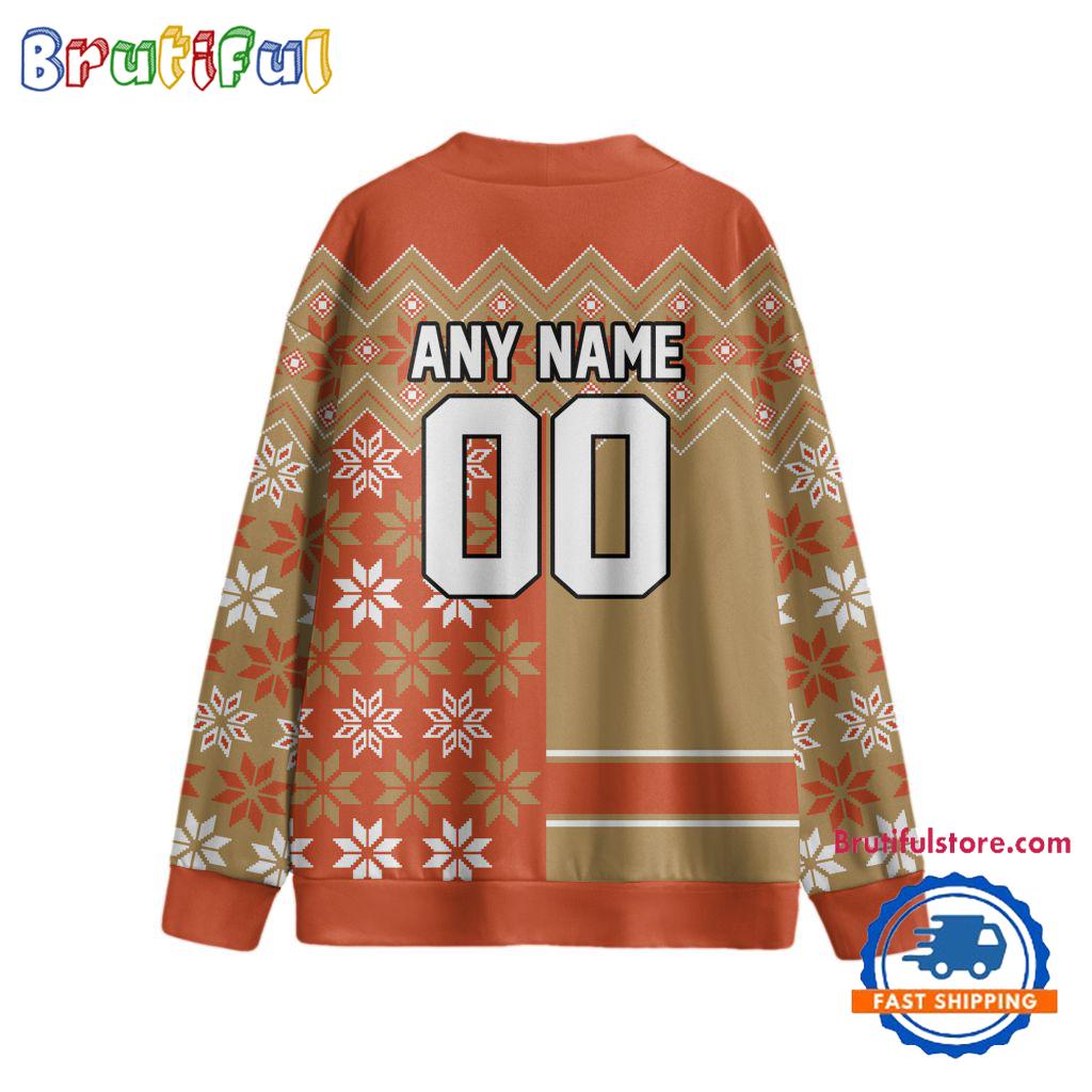 NHL Anaheim Ducks Spcial Ugly Christmas Hockey Design Cardigan, Hockey Fans Cardigan Shirt