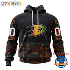 NHL Anaheim Ducks Special Design For Black History Month Hoodie, TShirt, Sweatshirt