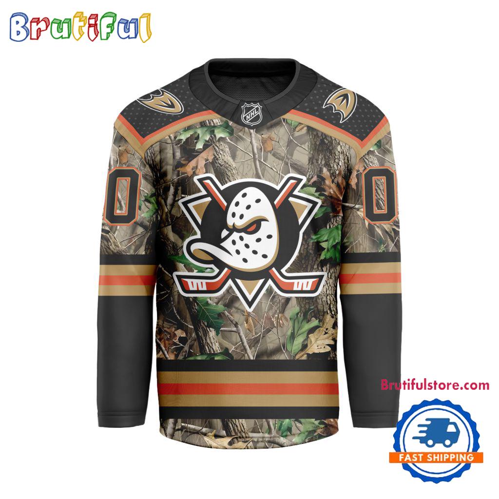 NHL Anaheim Ducks Special Realtree Camo Hunting Hockey Jersey