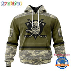 NHL Anaheim Ducks Special Veterans Military Appreciation Hoodie, TShirt, Sweatshirt