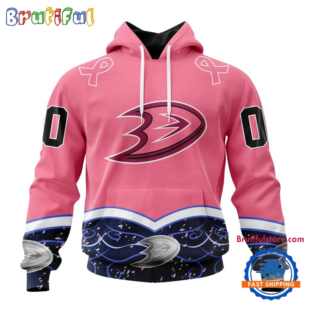 NHL Anaheim Ducks Specialized Hockey Fights Cancer Hoodie