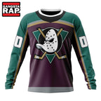 NHL Anaheim Ducks Specialized Unisex Kits With Retro Concepts Hoodie, T Shirt