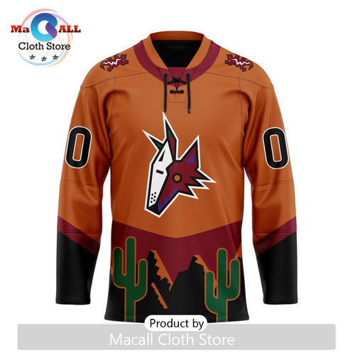NHL Arizona Coyotes Custom Reverse Retro Hockey Jersey