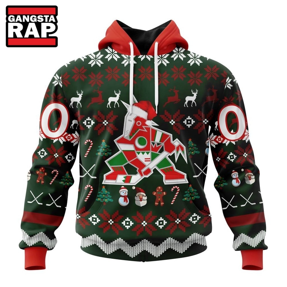 NHL Arizona Coyotes Hockey Christmas Is Coming 2026 Hoodie, T Shirt