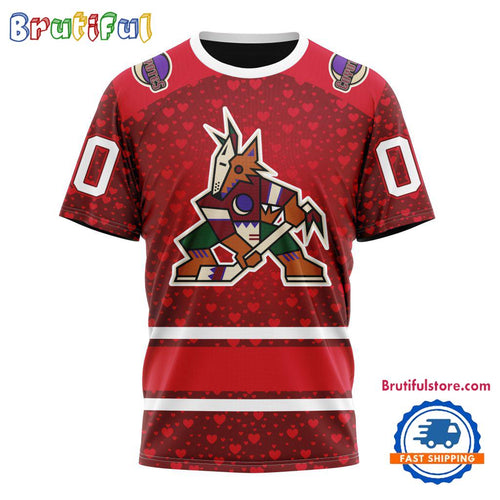 NHL Arizona Coyotes Hockey Team Gift For Valentines Day TShirt, Sweatshirt, Hoodie