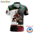 NHL Arizona Coyotes Personalize Home Mix Away Kits Polo Shirts