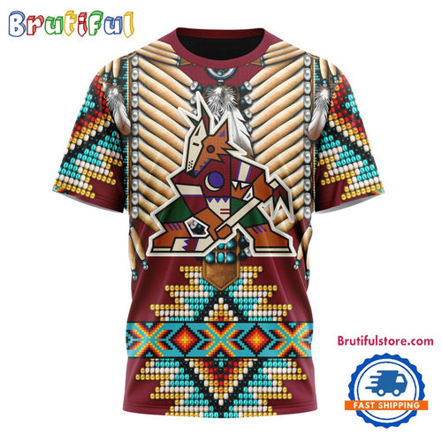 NHL Arizona Coyotes Special Native American Costume Hockey Team Design T Shirt, Hoodie, Sweatshirt