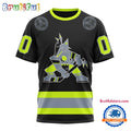 NHL Arizona Coyotes Specialized FireFighter Uniforms Color Design T Shirt