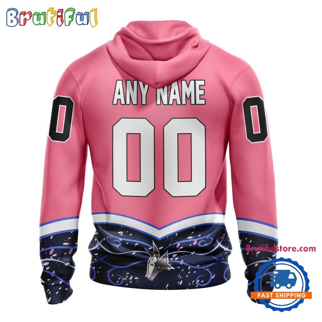 NHL Arizona Coyotes Specialized Hockey Fights Cancer Hoodie