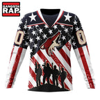 NHL Arizona Coyotes Specialized Kits For Honor USS Military Hoodie, T Shirt