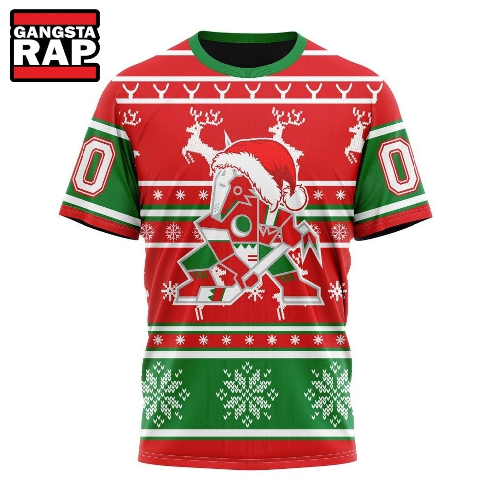 NHL Arizona Coyotes Specialized Unisex Christmas Is Coming Hoodie, T Shirt