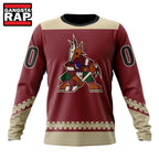 NHL Arizona Coyotes Specialized Unisex Kits With Retro Concepts Hoodie, T Shirt