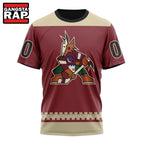 NHL Arizona Coyotes Specialized Unisex Kits With Retro Concepts Hoodie, T Shirt