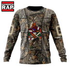 NHL Arizona Coyotes Specialized Unisex Vest Kits With Realtree Camo Hoodie, T Shirt