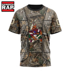 NHL Arizona Coyotes Specialized Unisex Vest Kits With Realtree Camo Hoodie, T Shirt