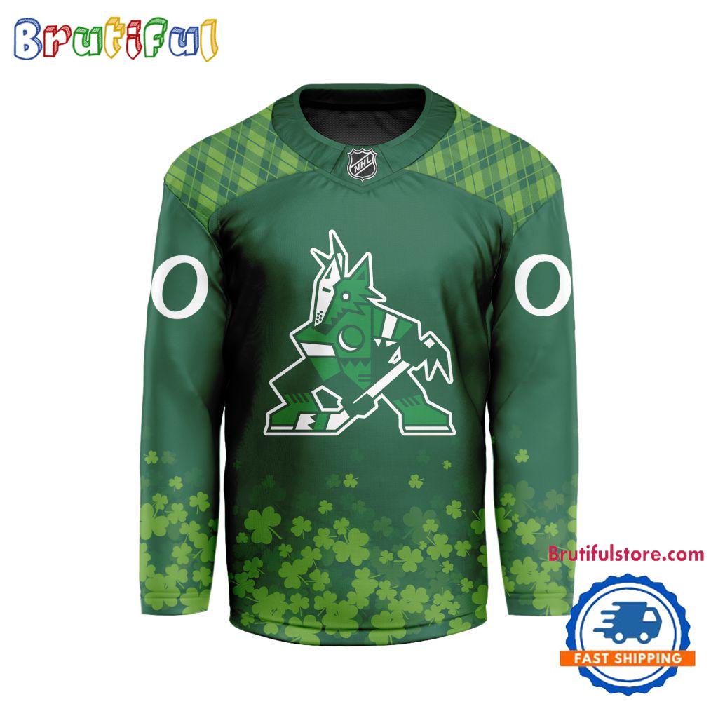 NHL Arizona Coyotes St.Patrick’s Day New Design Hockey Jersey
