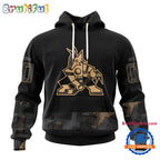 NHL Arizona Coyotes Veterans Military Appreciation Design Hoodie, Sweatshirt, TShirt
