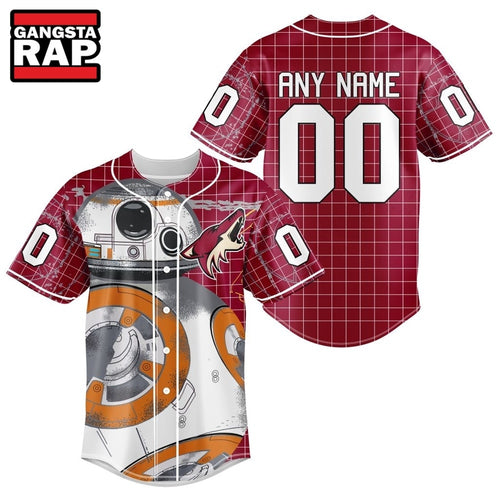 NHL Arizona Coyotes x BB 8 D Star War Baseball Jersey