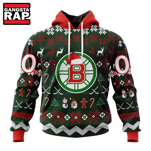 NHL Boston Bruins Hockey Christmas Is Coming 2026 Hoodie, T Shirt