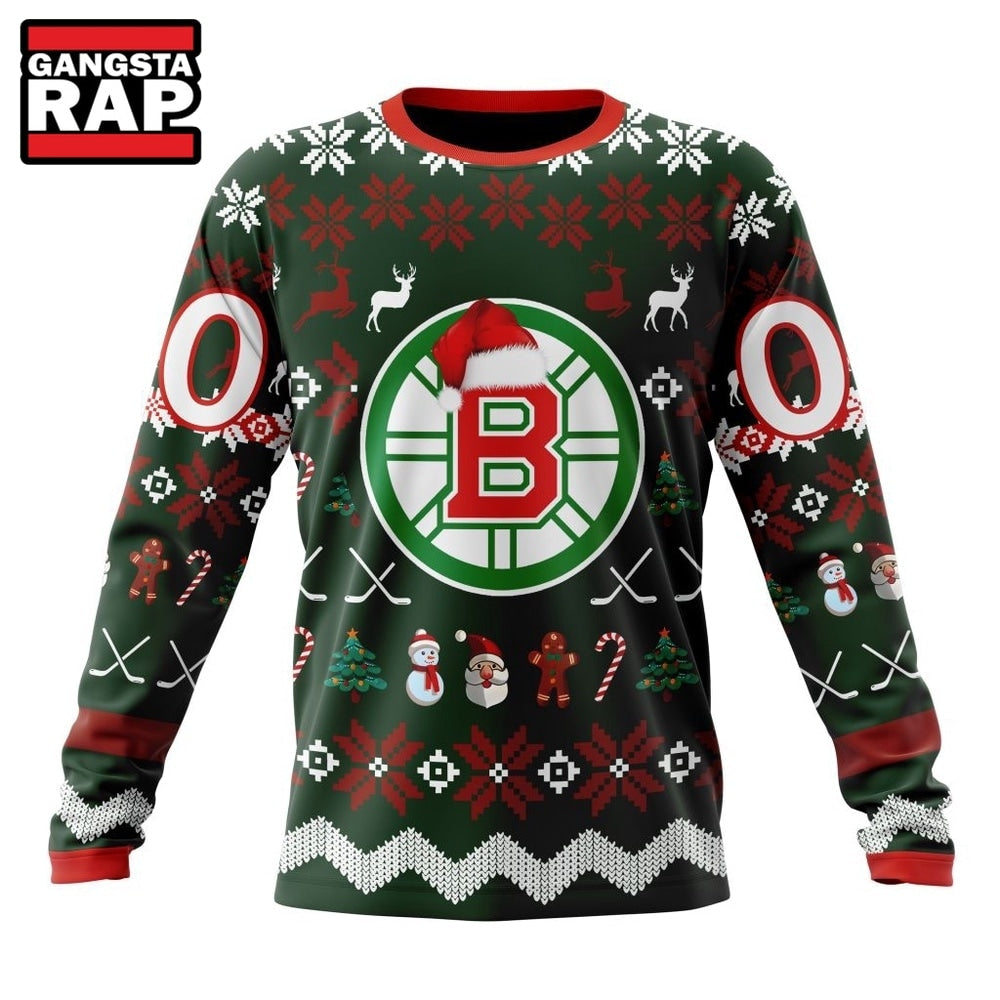 NHL Boston Bruins Hockey Christmas Is Coming 2026 Hoodie, T Shirt
