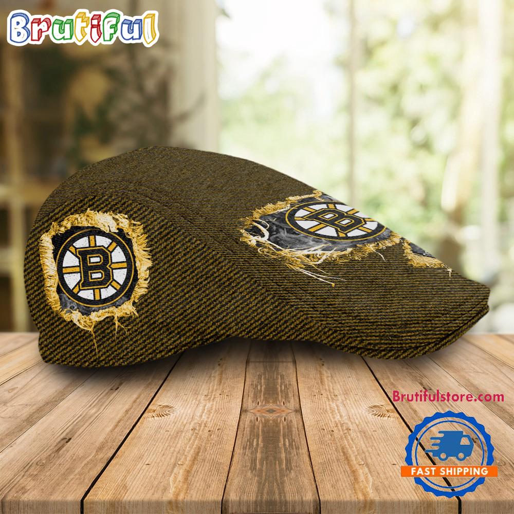 NHL Boston Bruins Hockey Logo Team Design Jeff Cap
