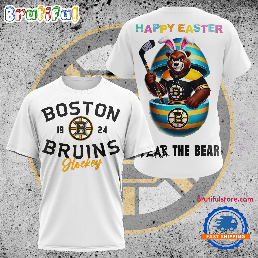NHL Boston Bruins Hockey Team Mascot Design Happy Easter Day T Shirt