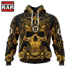 NHL Boston Bruins Special Design Halloween With Skull Art Hoodie, T Shirt