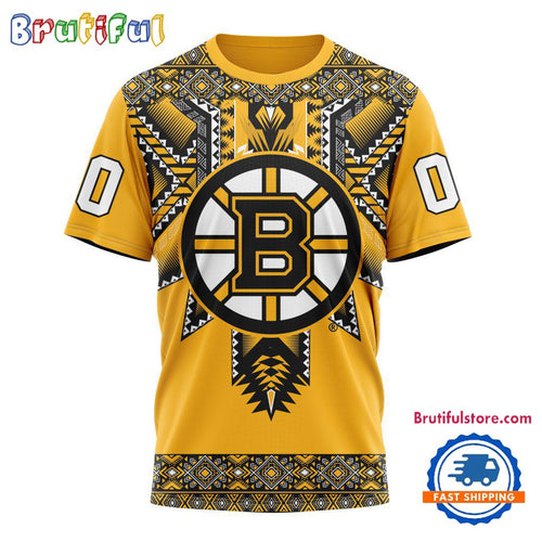 NHL Boston Bruins Special Native American Heritage Design T Shirt, Hoodie, Sweatshirt