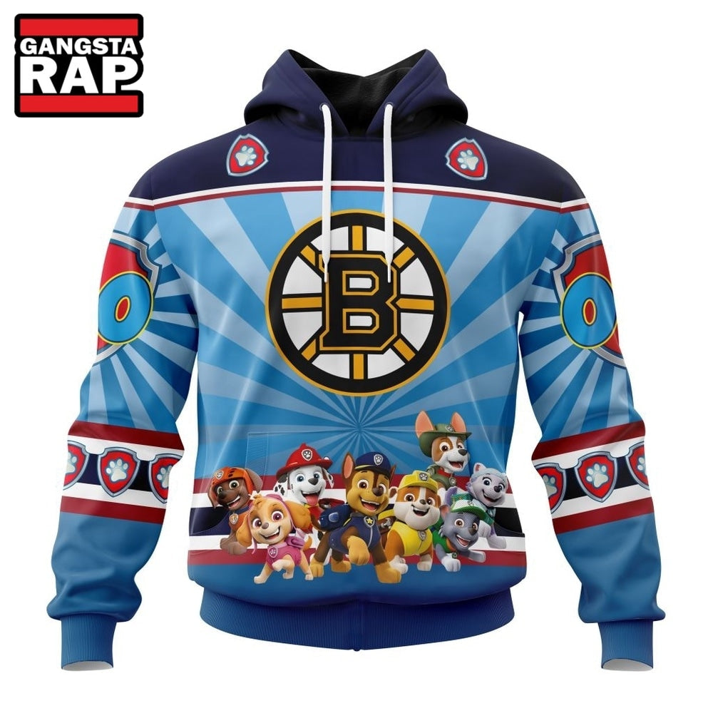 NHL Boston Bruins Special Paw Patrol Kits Hoodie, T Shirt