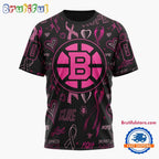 NHL Boston Bruins Special Pink Breast Cancer Awareness New Design T Shirt