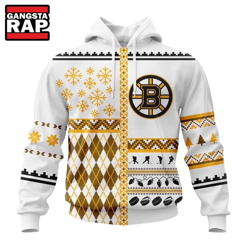 NHL Boston Bruins Specialized Christmas Is Coming New Design Hoodie, T Shirt
