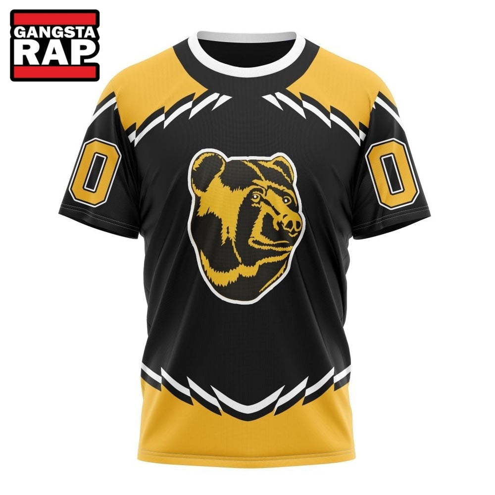 NHL Boston Bruins Specialized Unisex Kits With Retro Concepts Hoodie, T Shirt