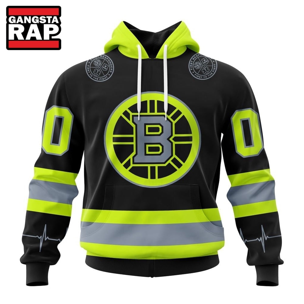 NHL Boston Bruins Specialized With FireFighter Uniforms Color Hoodie, T Shirt