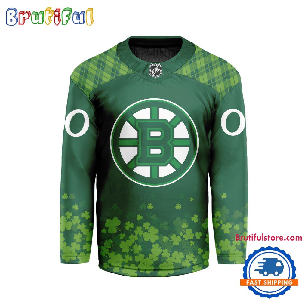 NHL Boston Bruins St.Patrick’s Day New Design Hockey Jersey