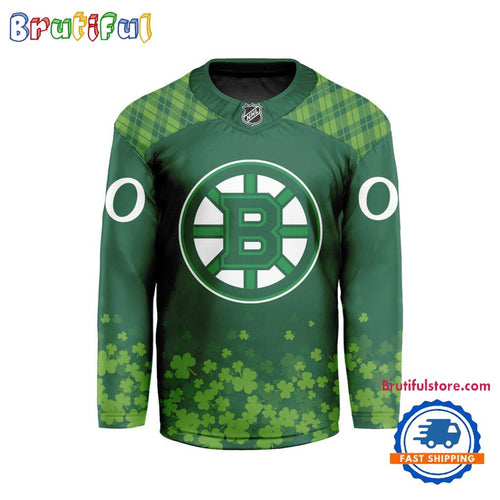 NHL Boston Bruins St.Patrick’s Day New Design Hockey Jersey