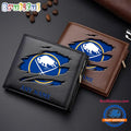 NHL Buffalo Sabres Custom Name Wallet, Hockey Team Design Men’s Wallet