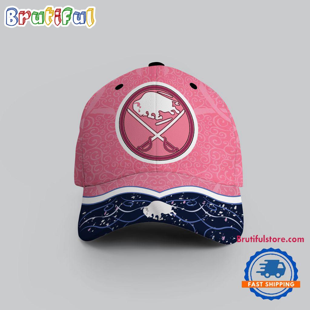 NHL Buffalo Sabres Hockey Fights Against Cancer Design Cap
