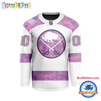 NHL Buffalo Sabres Personalized Hockey Fights Cancer Design Jersey
