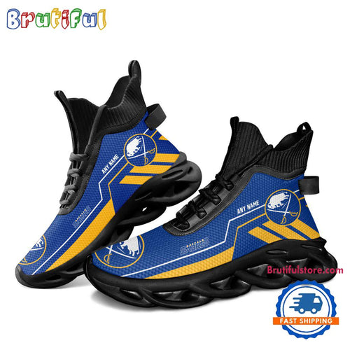 NHL Buffalo Sabres Personalized Name Hockey Team Design High Top Max Soul Shoes