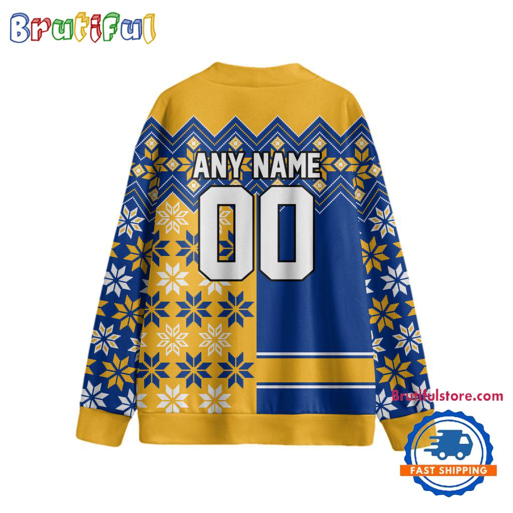 NHL Buffalo Sabres Spcial Ugly Christmas Hockey Design Cardigan, Hockey Fans Cardigan Shirt