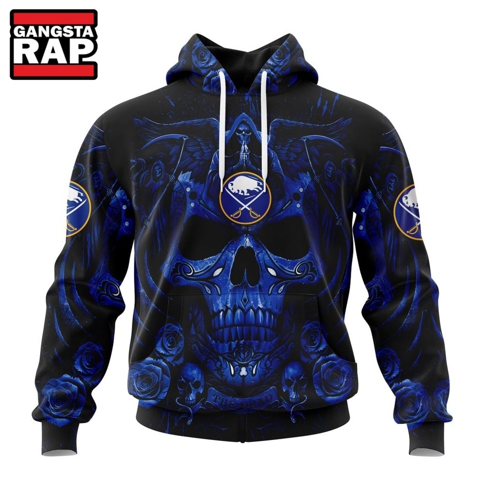 NHL Buffalo Sabres Special Design Halloween With Skull Art Hoodie, T Shirt