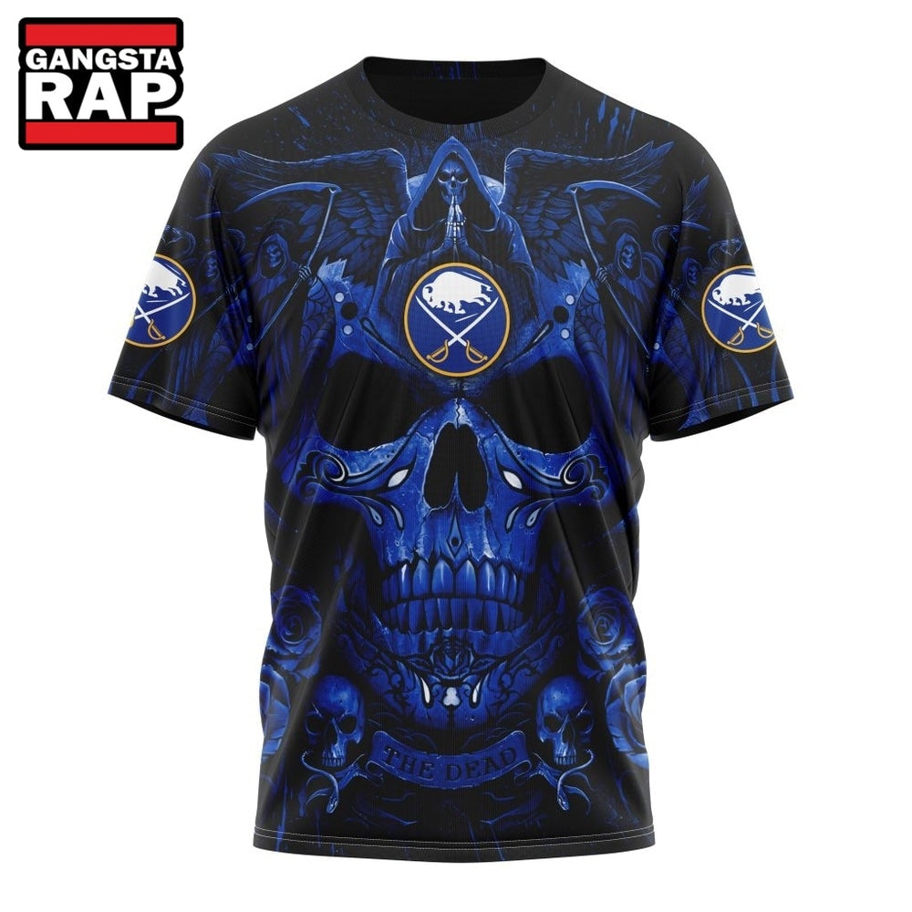 NHL Buffalo Sabres Special Design Halloween With Skull Art Hoodie, T Shirt