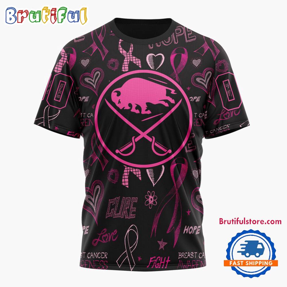 NHL Buffalo Sabres Special Pink Breast Cancer Awareness New Design T Shirt